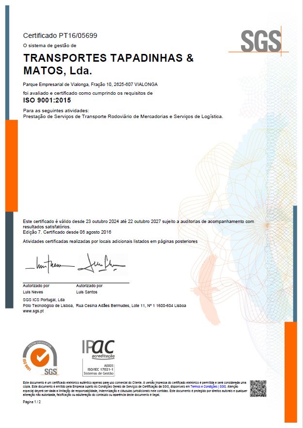 Cert ISO